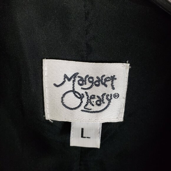 Margaret O'Leary Coat Jacket Full Zip Minimalist Black sz L Contemporary Sporty - Picture 4 of 12